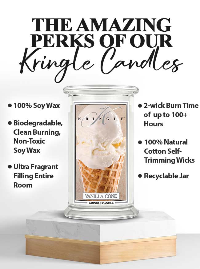 Vanilla cone I Soy Candle - Kringle Candle Israel