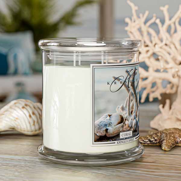 Coral XL Jar 4-Wick NEW! | Soy Candle - Kringle Candle Israel