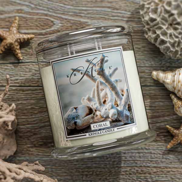 Coral XL Jar 4-Wick NEW! | Soy Candle - Kringle Candle Israel