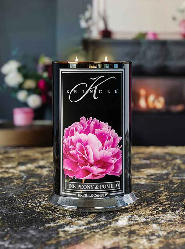Pink Peony & Pomelo Black Jar | Soy Candle