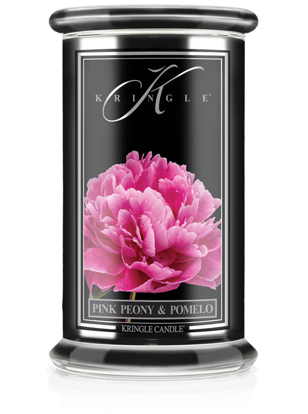 Pink Peony & Pomelo Black Jar | Soy Candle
